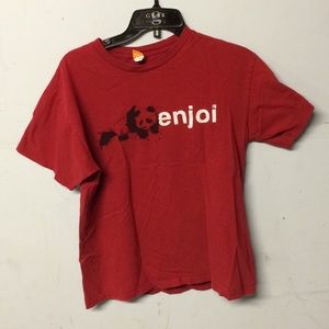 Enjoi skateboarding graphic tee panda logo